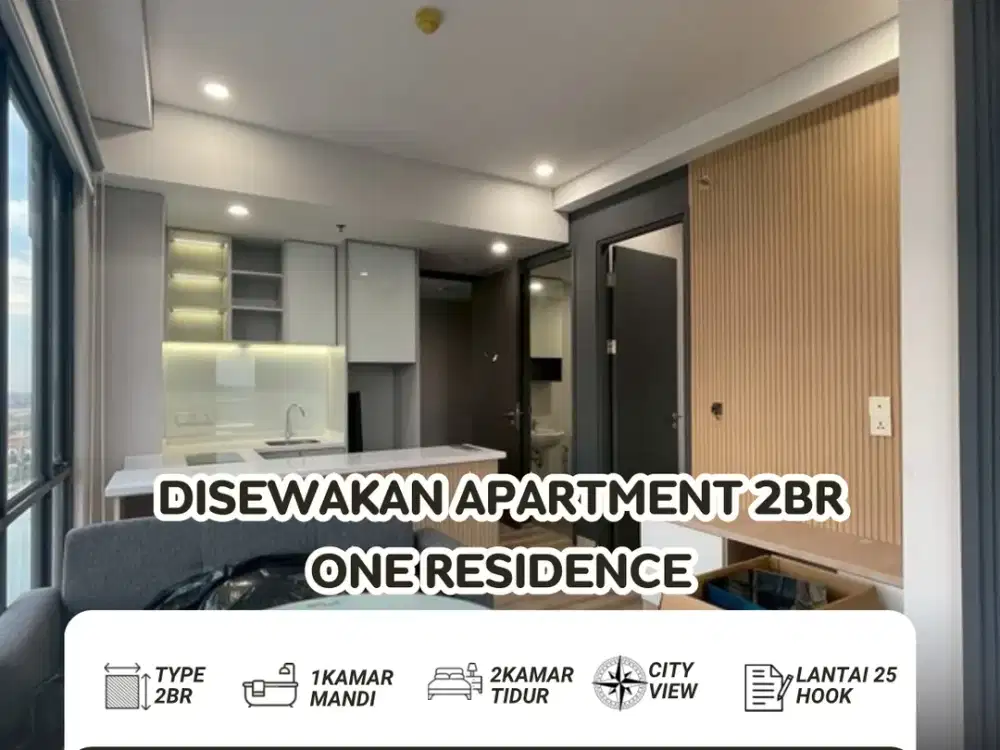 Disewa apartmen two bedroom one residence batam center