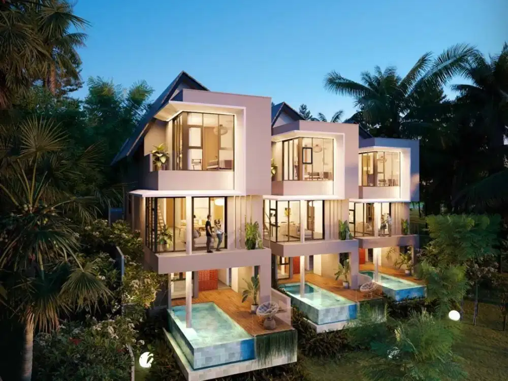 Greenlot Riverside Villas -3 BR Villa dekat Canggu Bali