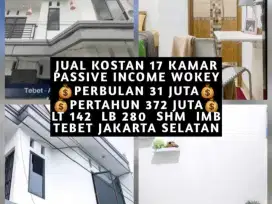 JUAL KOST KOSAN 17 KAMAR DI ASEM BARIS TEBET JAKARTA SELATAN