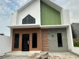 RUMAH DOUBLE DINDING FREE PAGAR DAN CANOPY