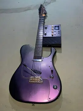 guitar strato custom + efek nux mg300