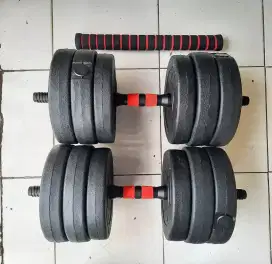 Dijual murah barbel dumbell 20kg full set