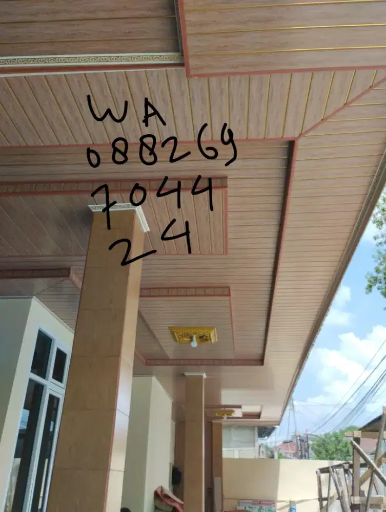 spesialis plafon PVC gypsum dan kalsibord kanopi baja ringan