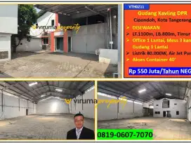 VTH0211 - Disewakan Gudang, Komplek Gudang Kavling DPR, Cipondoh TGR