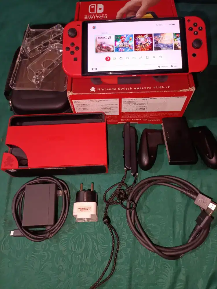 NINTENDO SWITCH OLED 512gb ¢fw mario edition