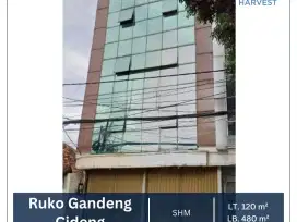 Dijual / Disewakan Murah Ruko Gandeng 2 di Cideng Jakarta Pusat