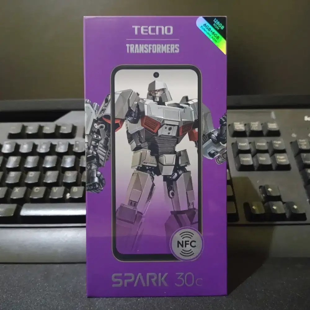 Tecno Spark 30c Ram 6/128 GB Segel Garansi Resmi