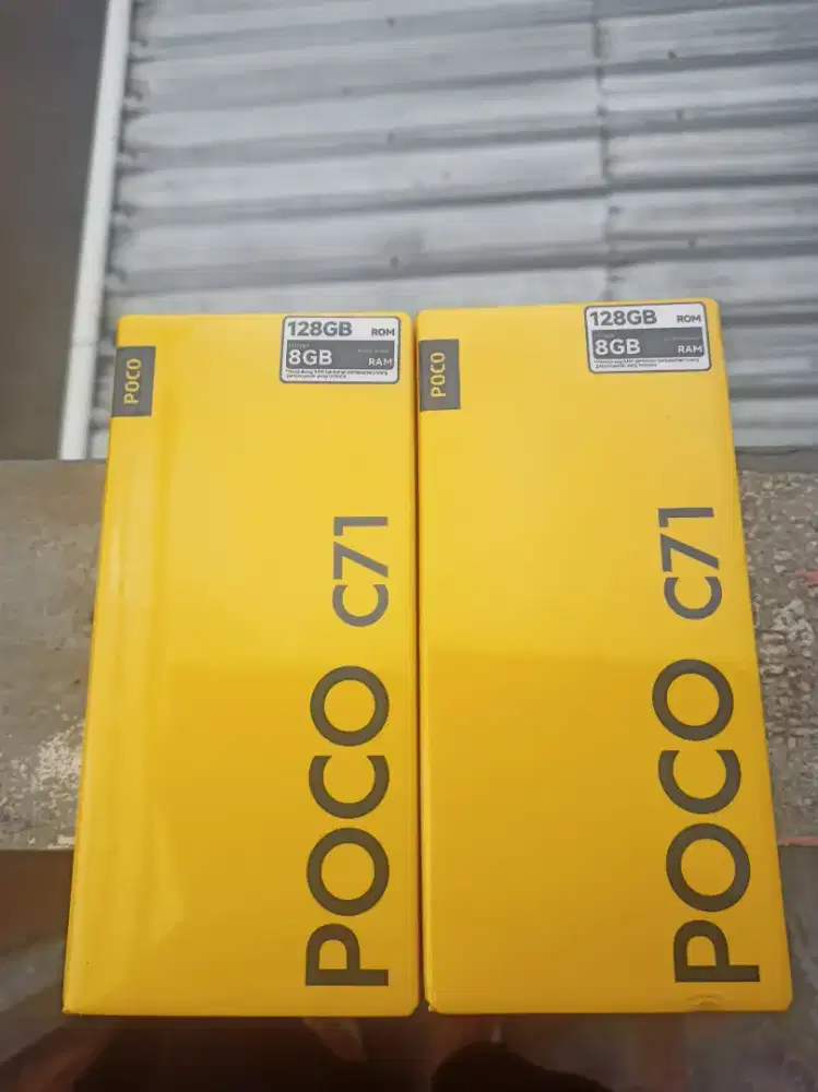 (HP BARU) Poco C71 Ram 4+4/128 Black Garansi Resmi Indo Segel