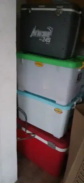 Ice Cooler 2 Ukuran 72 L & 22 L, Bonus Box besar + Bubuk Minuman 2 Kg