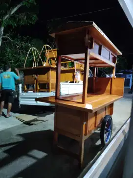 Gerobak Angkringan Bakso Mie Ayam PeceL Bubur Sate Martabak Ronde dlL