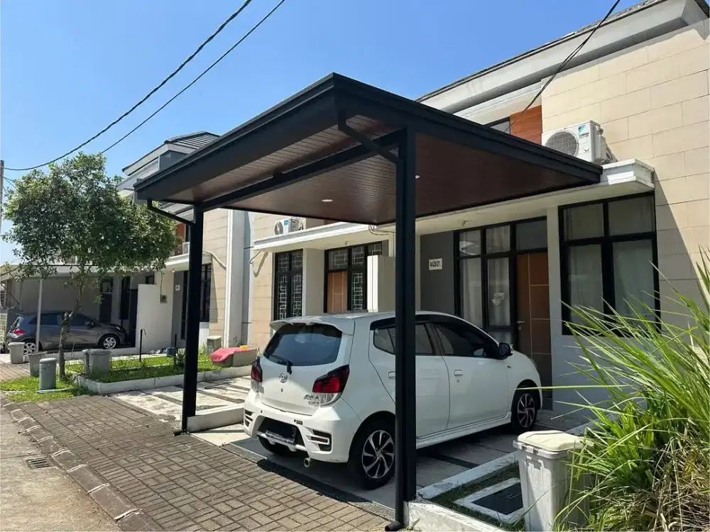 kanopi minimalis atap alderon plafon pvc modern