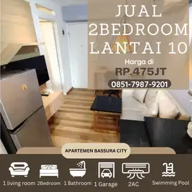 Jual 2 kamar murah lantai 10 SHM tower terbaru apartemen bassura city