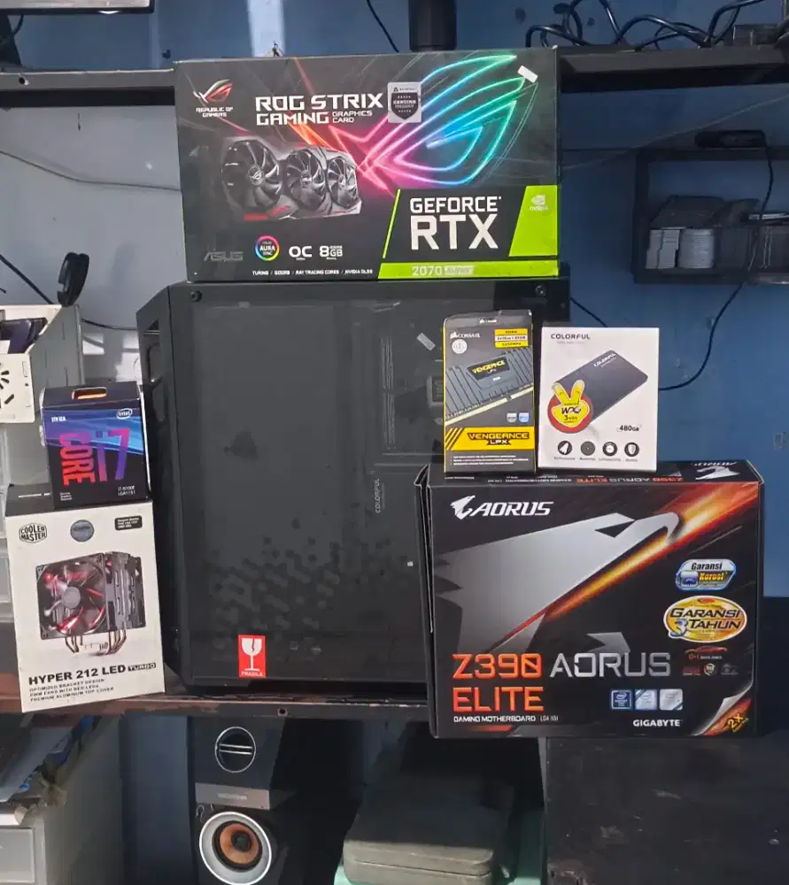PC GAMING i7-9700F ASUS ROG RTX 2070 SUPER 8GB GDDR6 OC RAM 32GB SSD