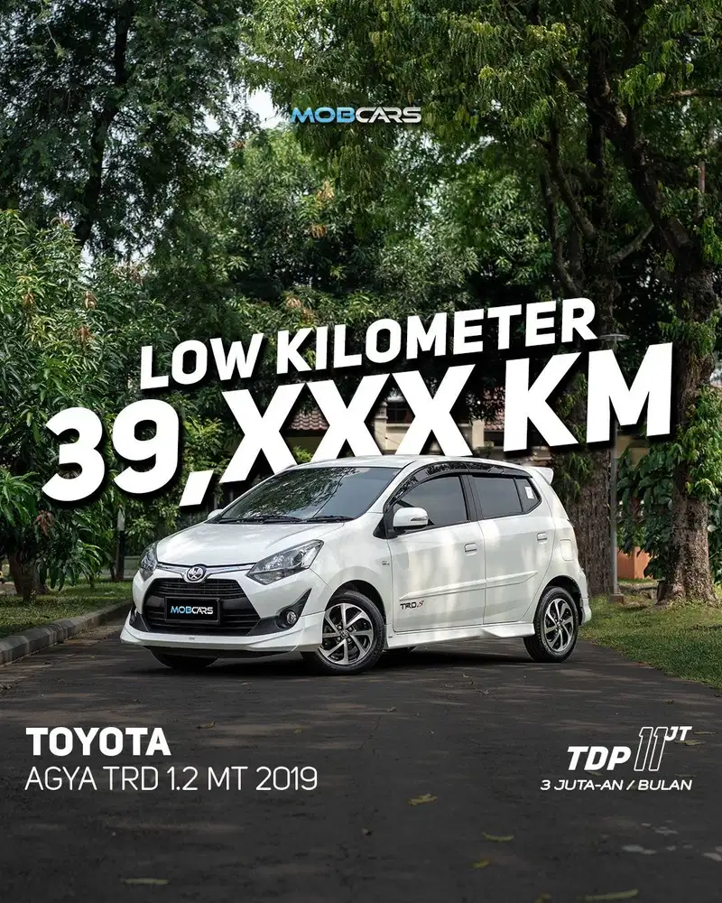 FREE BBM FULL TANK AGYA 1.2 G TRD MT MANUAL 2019