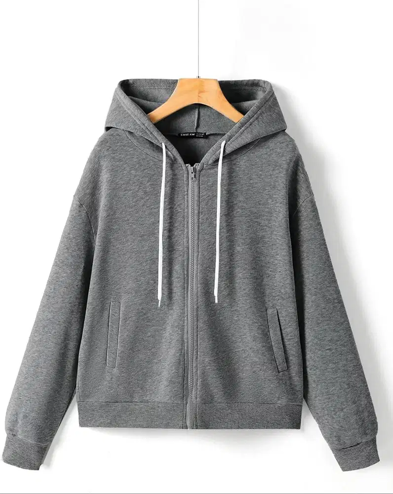 Zip Up Pockets Hoodie