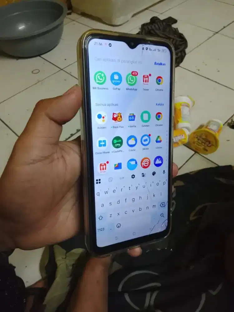 Realme C25s 4/128  spek game Helio G85 Batre 6000 mah mines cuma retak