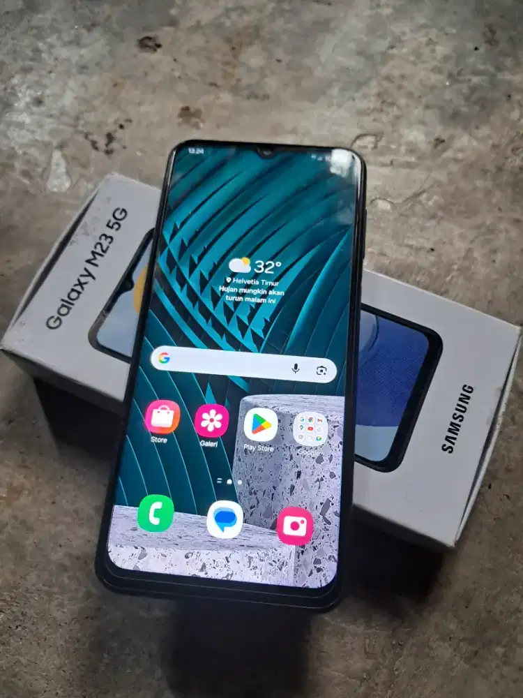 Samsung m23 5g lengkap Memori 6/128