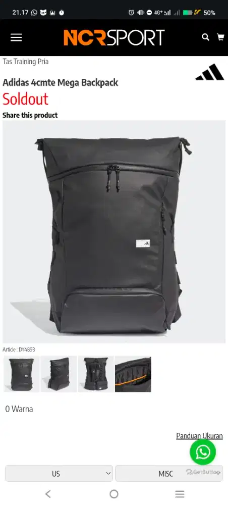 Adidas 4cmte mega backpack