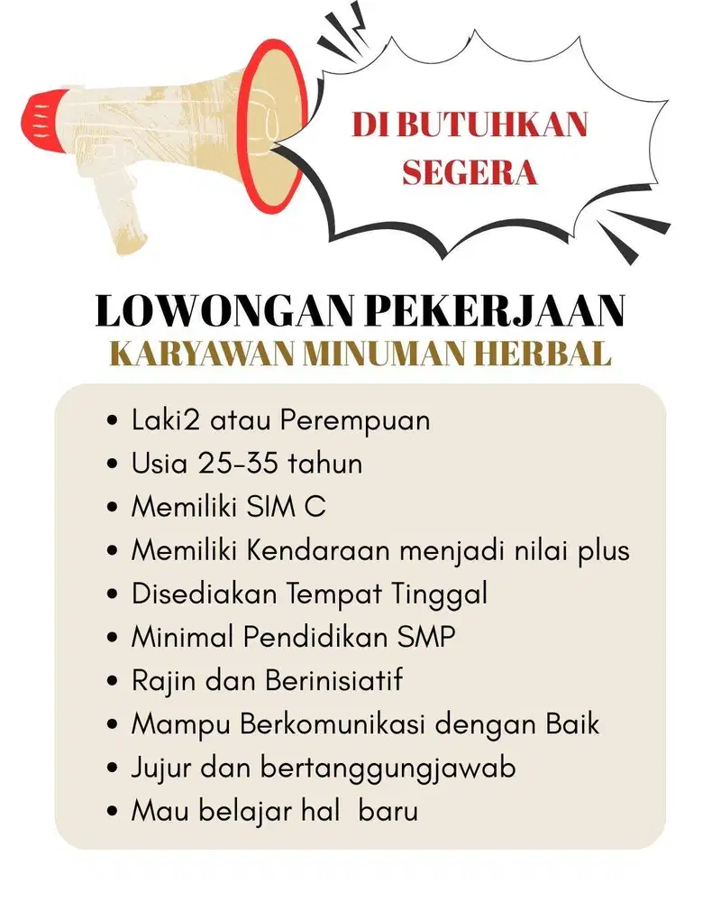 Di cari karyawan menginap untuk daerah BSD Gading Serpong