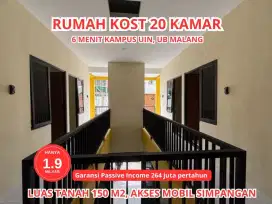 Investasi Kos 20 Kamar Strategis Kota Malang