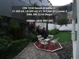 11242 - Rumah hot sale ada halaman belakang bintaro sektor 5 shm