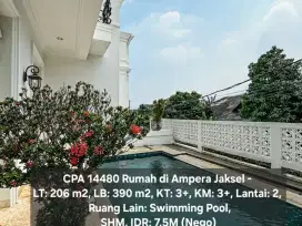 14480 Rumah mewah ada kolam renang di ampera strategis hotsale