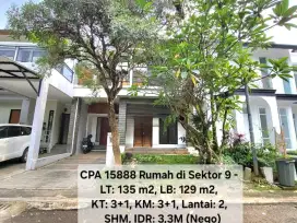 15888 - Rumah bagus bintaro sektor 9 hotsale siap huni