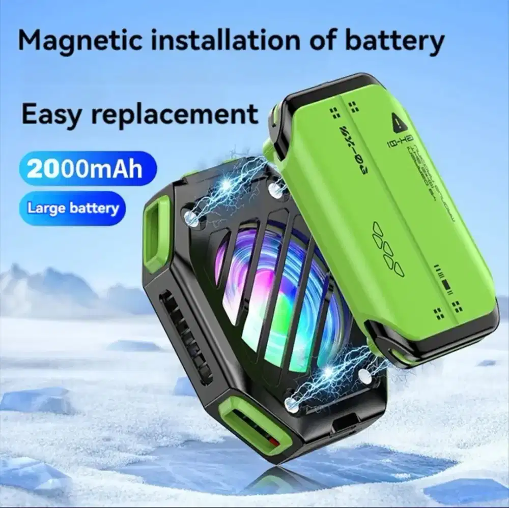 A64E X111 Phone Magnetic Semiconductor Cooling Fan Radiator With 7
