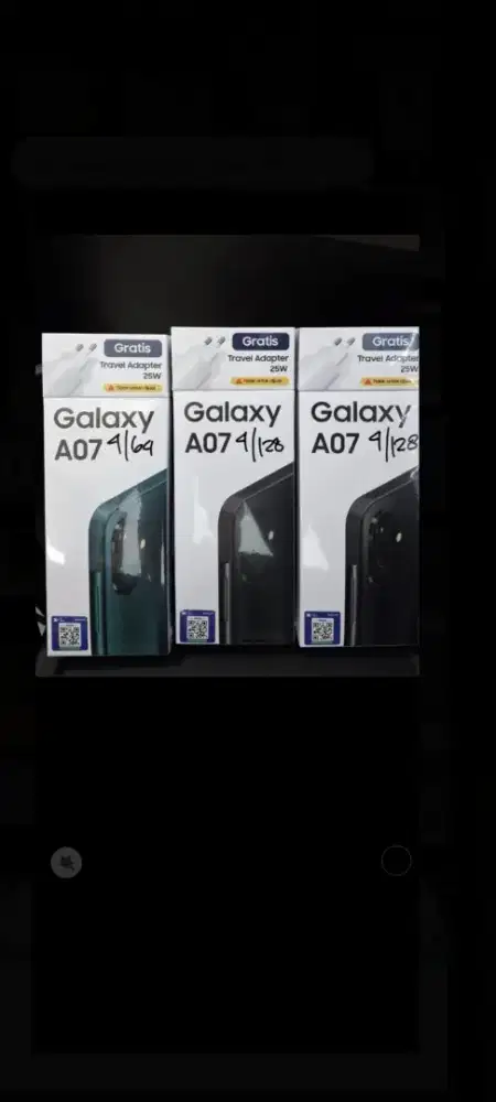 Samsung Galaxy A07 4/128 danrom64gb garansi resmi