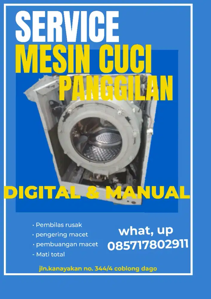 JUAL & JASA SERVICE MESIN CUCI PANGGILAN