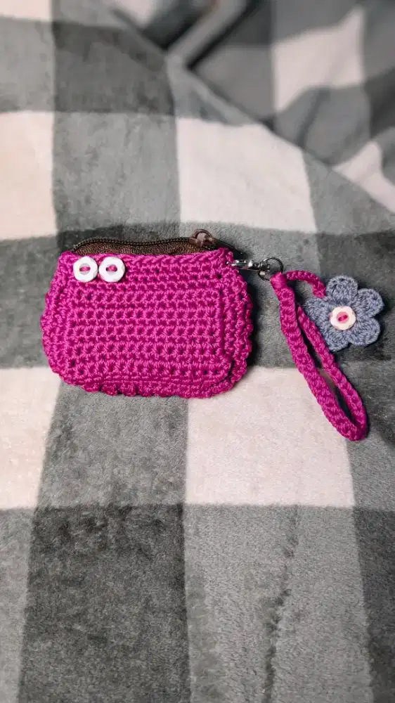 Dompet koin rajut