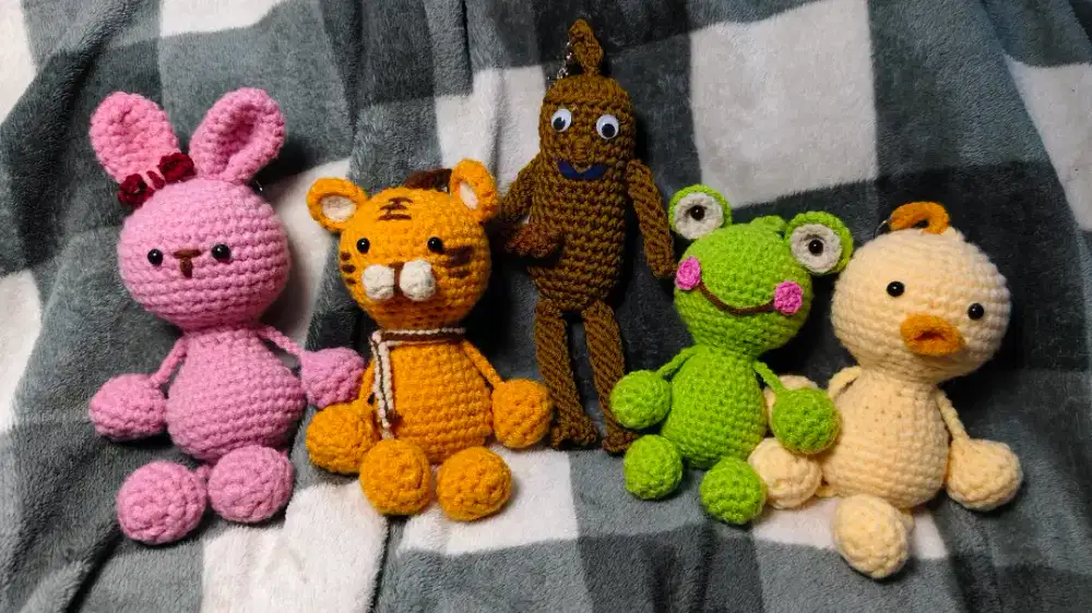 Amigurumi binatang cute