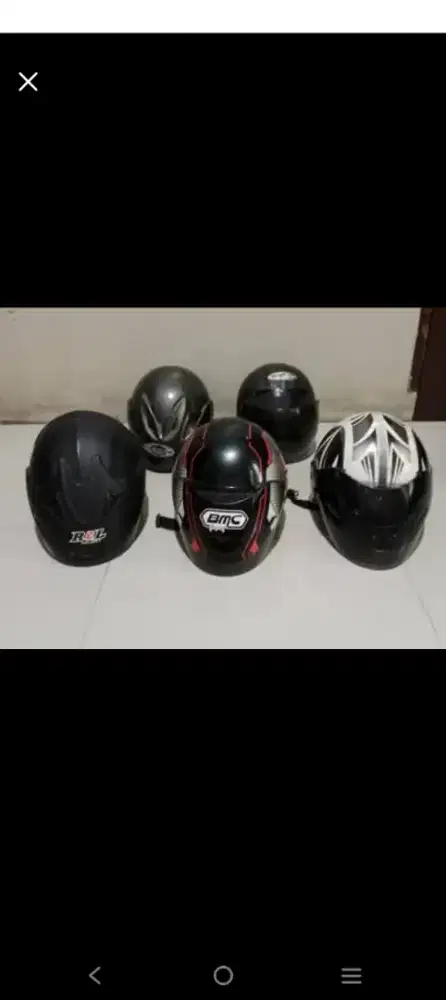 Dijual  
Helm Bekas Ada 5 bh