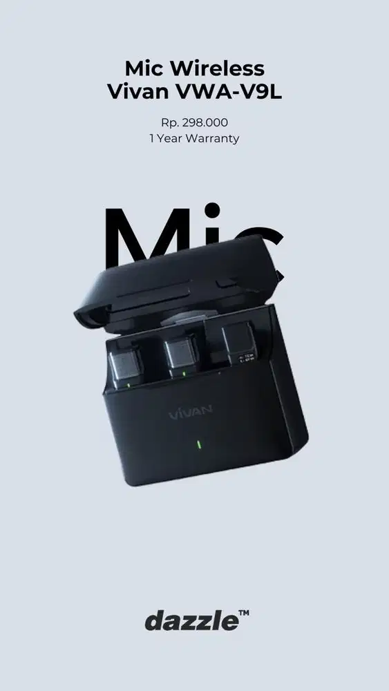 MIC WIRELESS VIVAN GARANSI 1 TAHUN