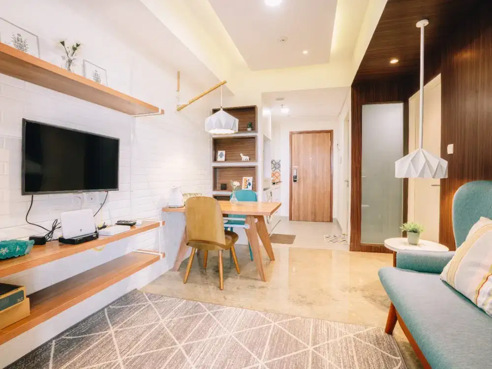 Disewakan Apartment Skandinavia 2BR Full Furnished Dekat Tol Jakarta