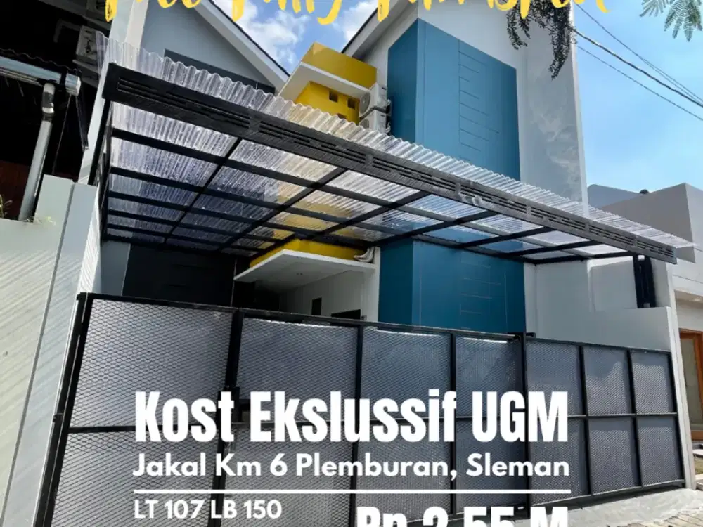 Jual kost Ekslussif 10 kamar dekat UGM Jakal km 6 Plemburan