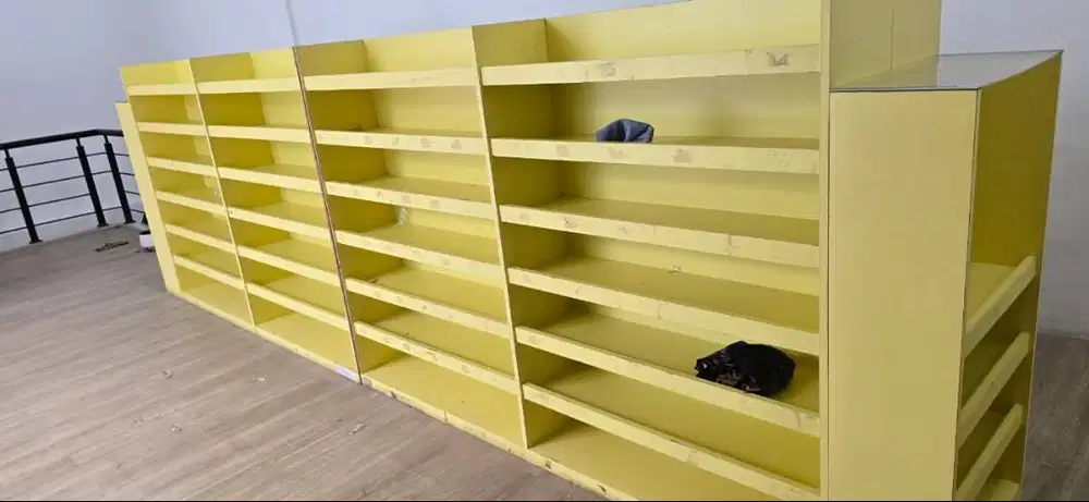 (Tangerang) Rak Display Toko 4 sisi Bahan Kayu Solid Kokoh ex Babyshop