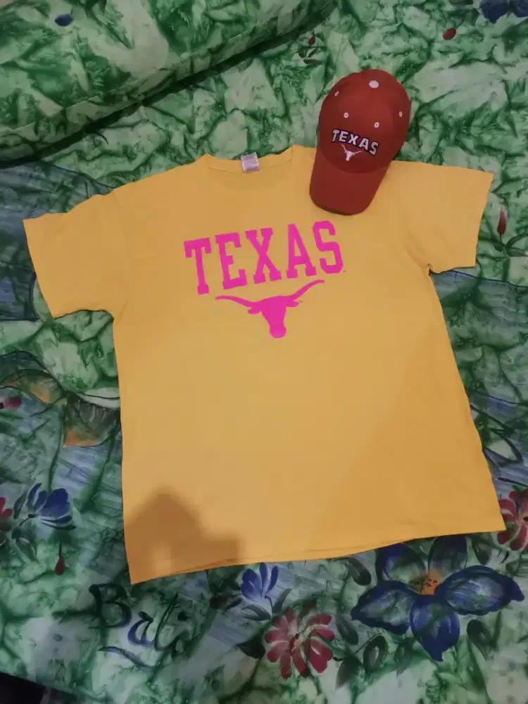 Kaos Texas Longhorn/ Kuning Golkar/ Big Logo/ Setara XXL
