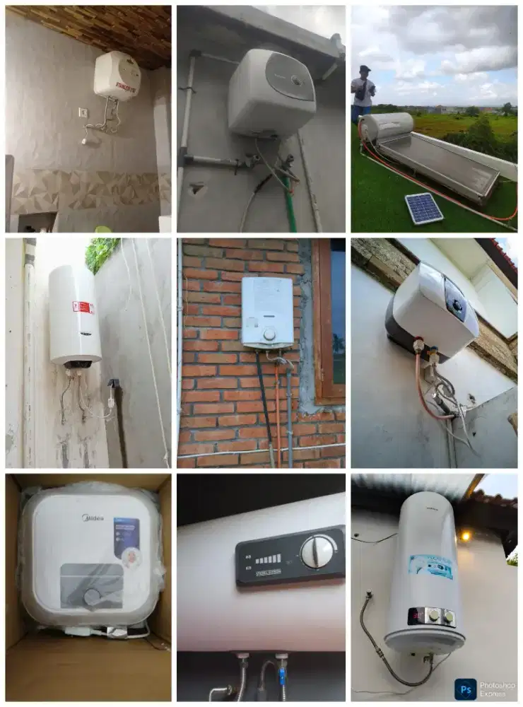 Service water heater instalasi water heater tukang water heater
