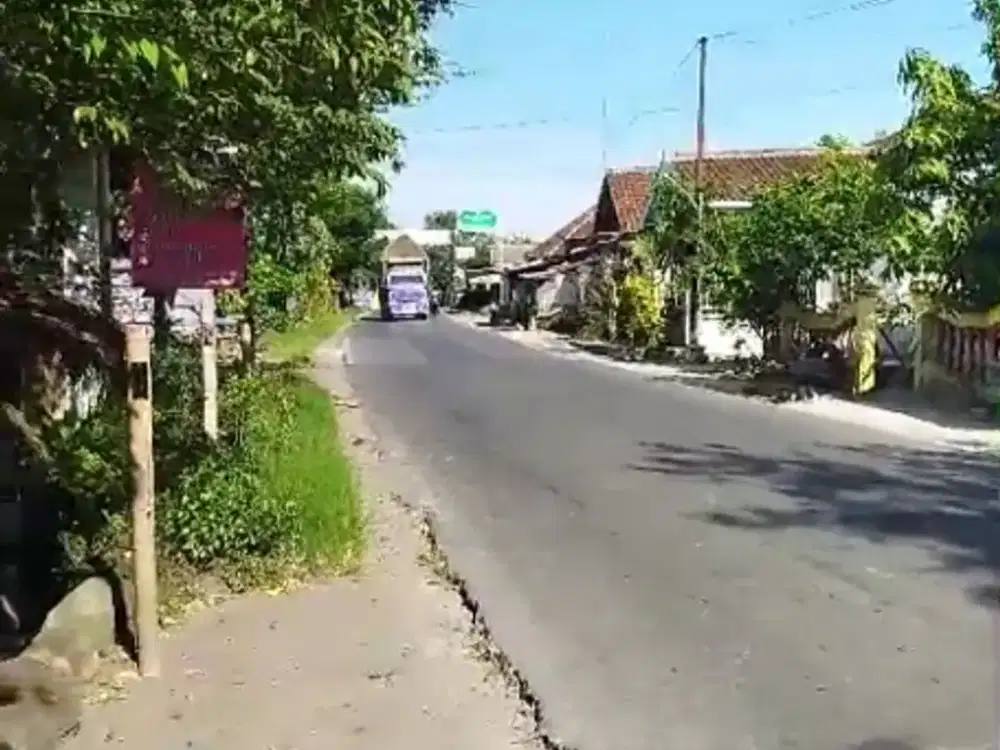 Dijual tanah sawah 1742m od 85m di prambanan