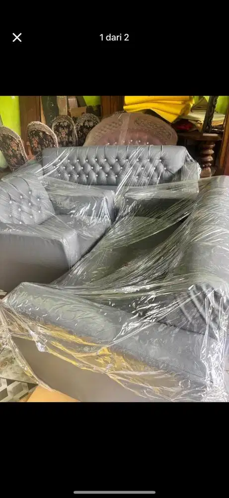 Sofa merk saga bonus meja jati