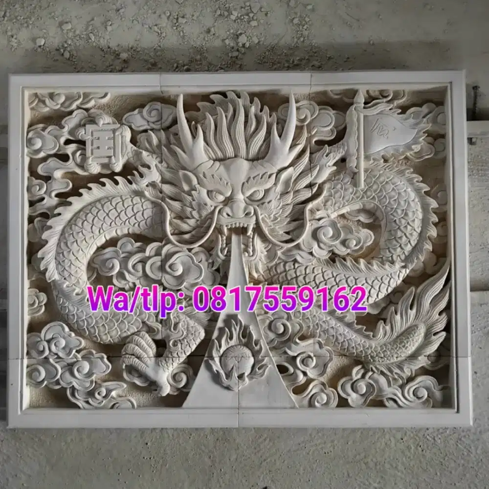 Relief naga batu paras jogja