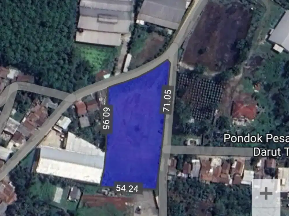 Dijual Tanah 6000 m Zona Industri Rangkasbitung Lebak Banten