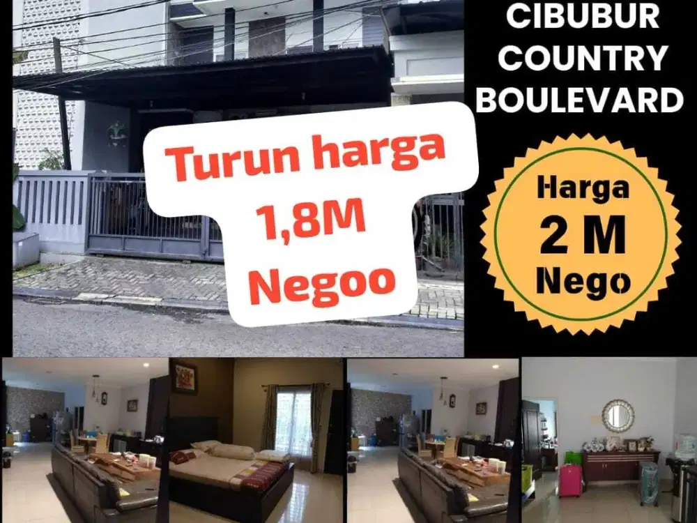 Jual Rumah Cantik Siap Huni Boulevard . Cibubur Country Cikeas.