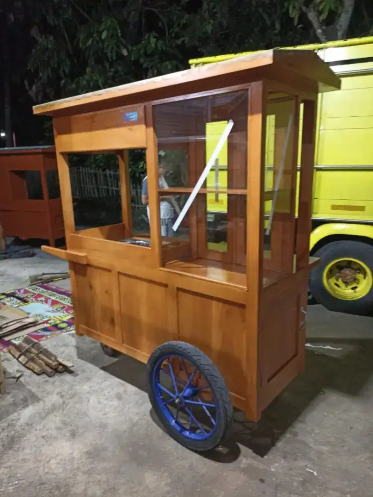 Gerobak Angkringan Bakso Mie Ayam PeceL Bubur Sate Martabak Ronde dlL