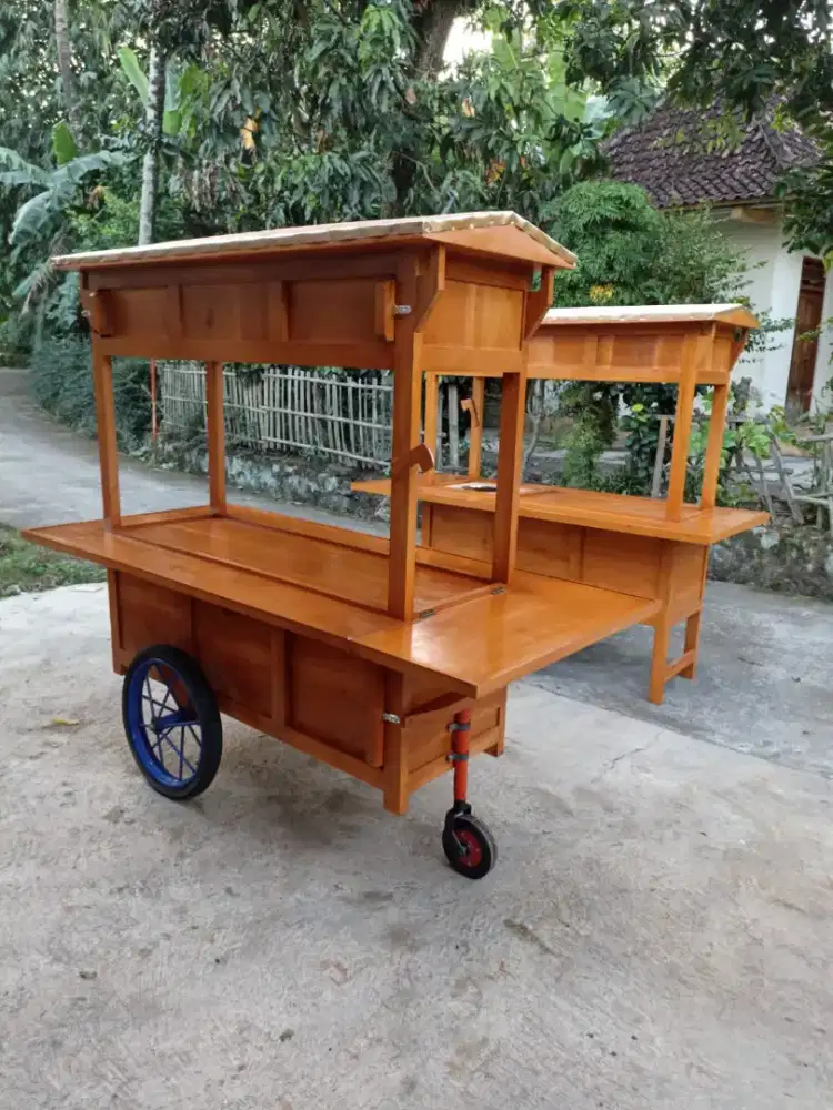 Gerobak Angkringan Bakso Mie Ayam PeceL Bubur Sate Martabak Ronde dlL