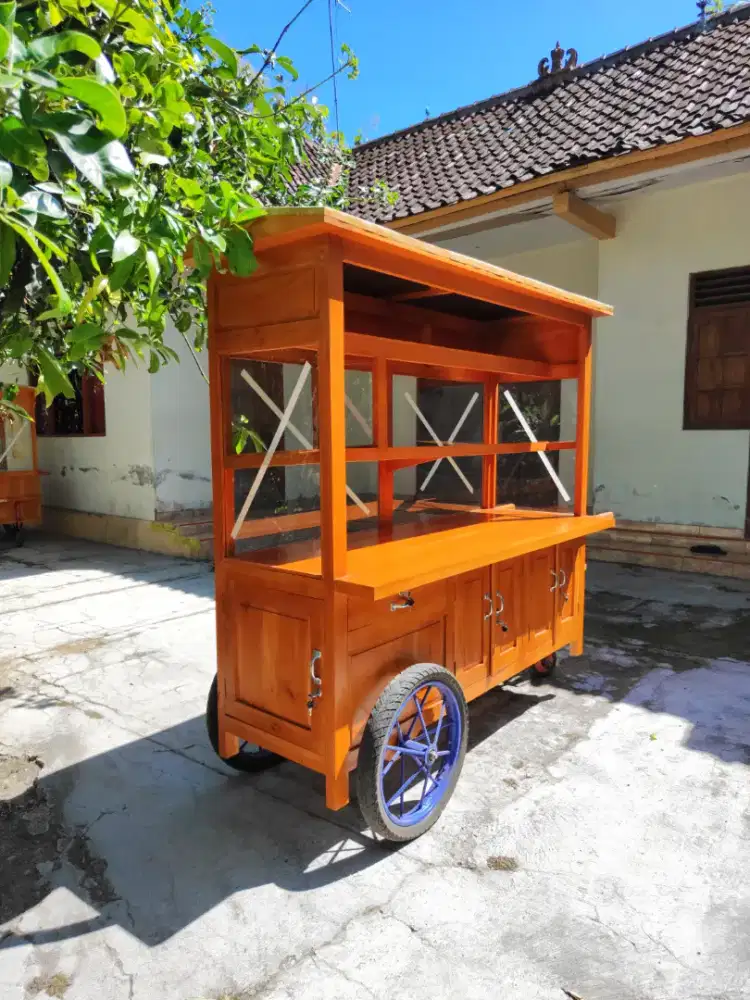 Gerobak Angkringan Bakso Mie Ayam PeceL Bubur Sate Martabak Ronde dlL