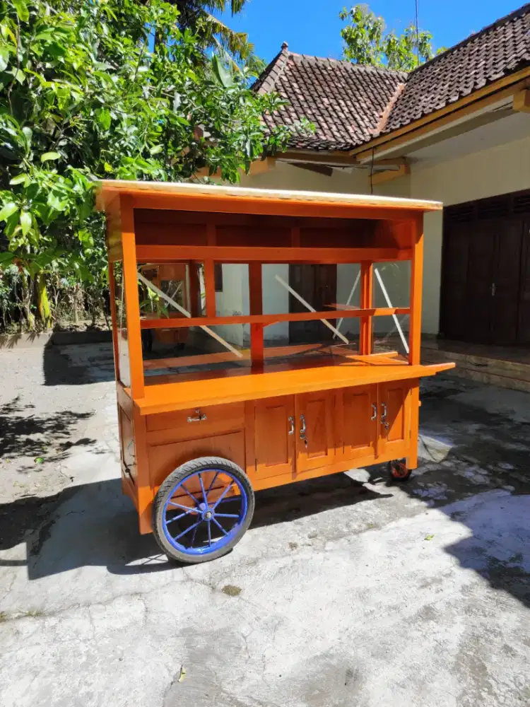 Gerobak Angkringan Bakso Mie Ayam PeceL Bubur Sate Martabak Ronde dlL