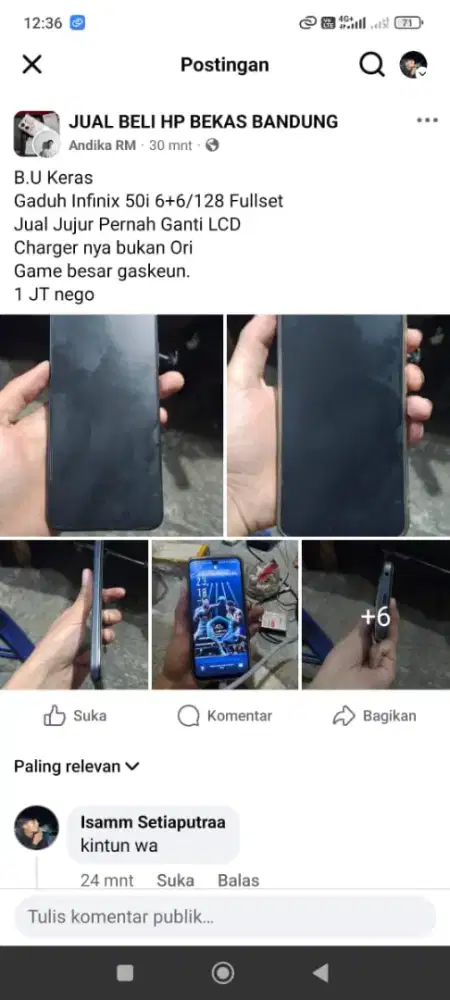 HP INFINIX 50i RAM 6+6/128