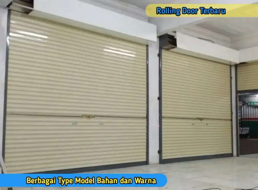 Rolling Door Garasi Kantor Galeri Toko Mall Plaza Apotek Klinik